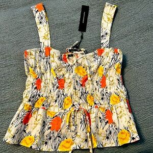 BCBG shirred tank NWT